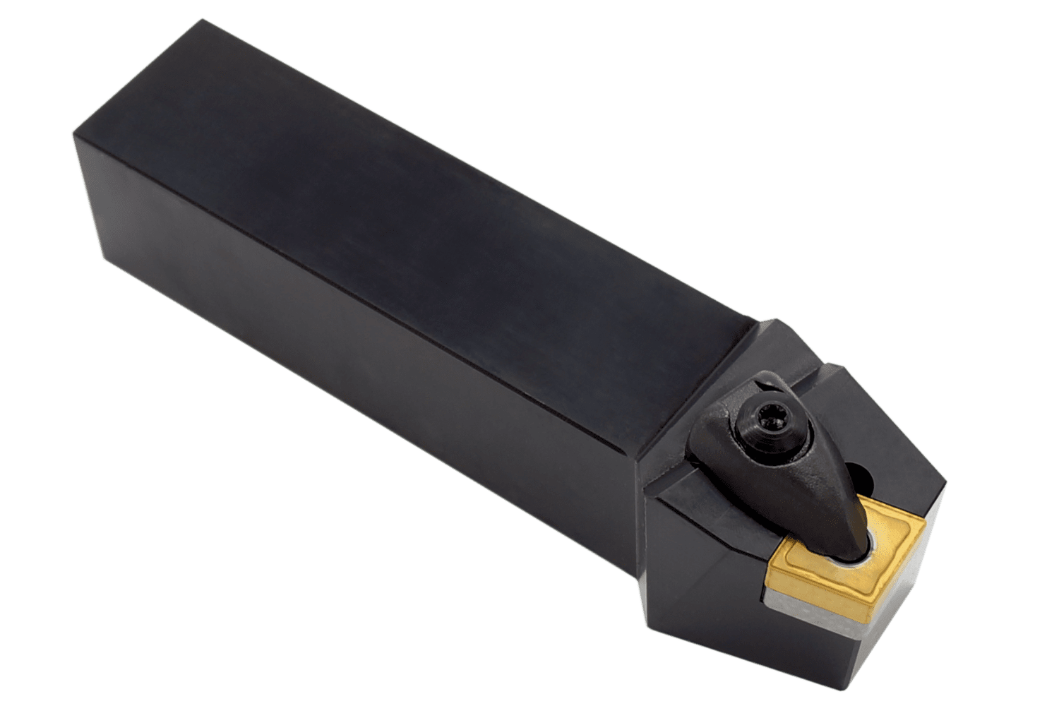 Picture of Dbl Clamp Turning Tool Hold a 80° Rhombus Neg insert with an ICD of 1/2'', 3/16'' Thick Left Hand 75°