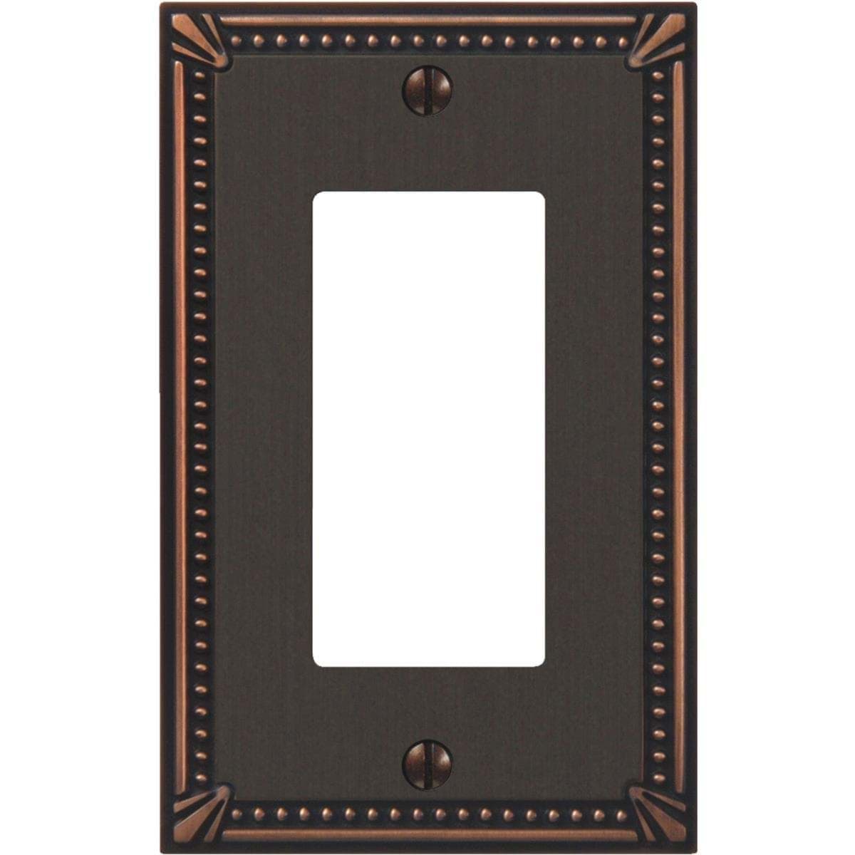 Picture of Amerelle Imperial Bead Cast Metal Rocker Decorator Wall Plate