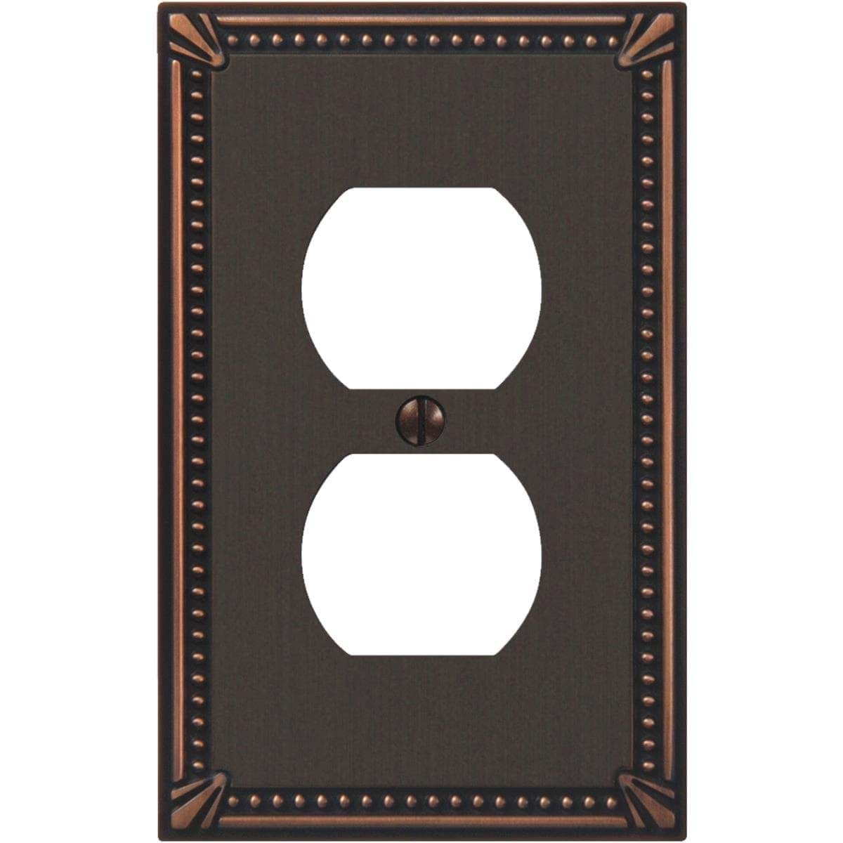 Picture of Amerelle Imperial Bead Cast Metal Outlet Wall Plate
