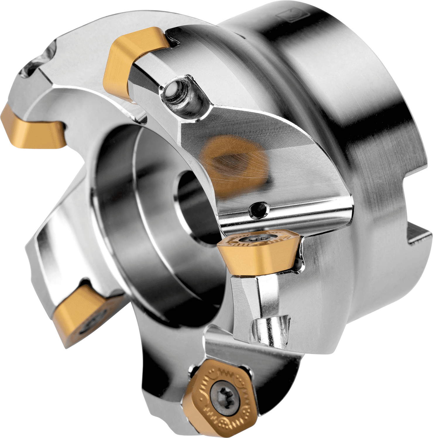Picture of High Feed Cutter with Pos/Neg Geo Sg-Side Inserts, Cut Dia 2.000'' with 19° Approach