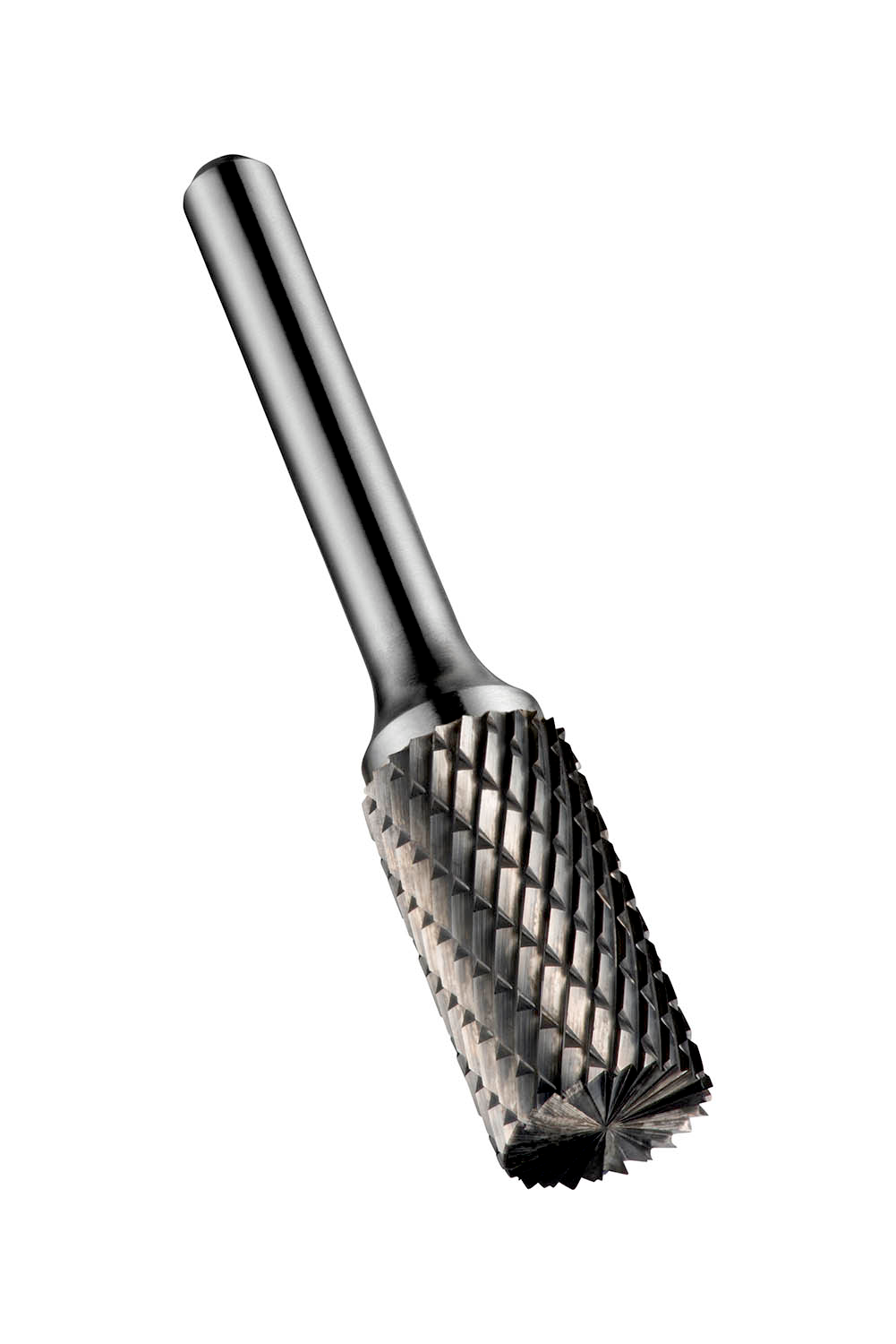 Picture of Cylinder Burr with End Cut (B Shape), Dia. 16mm with 25mm Length of Cut, 70mm Length and 6mm Shank
