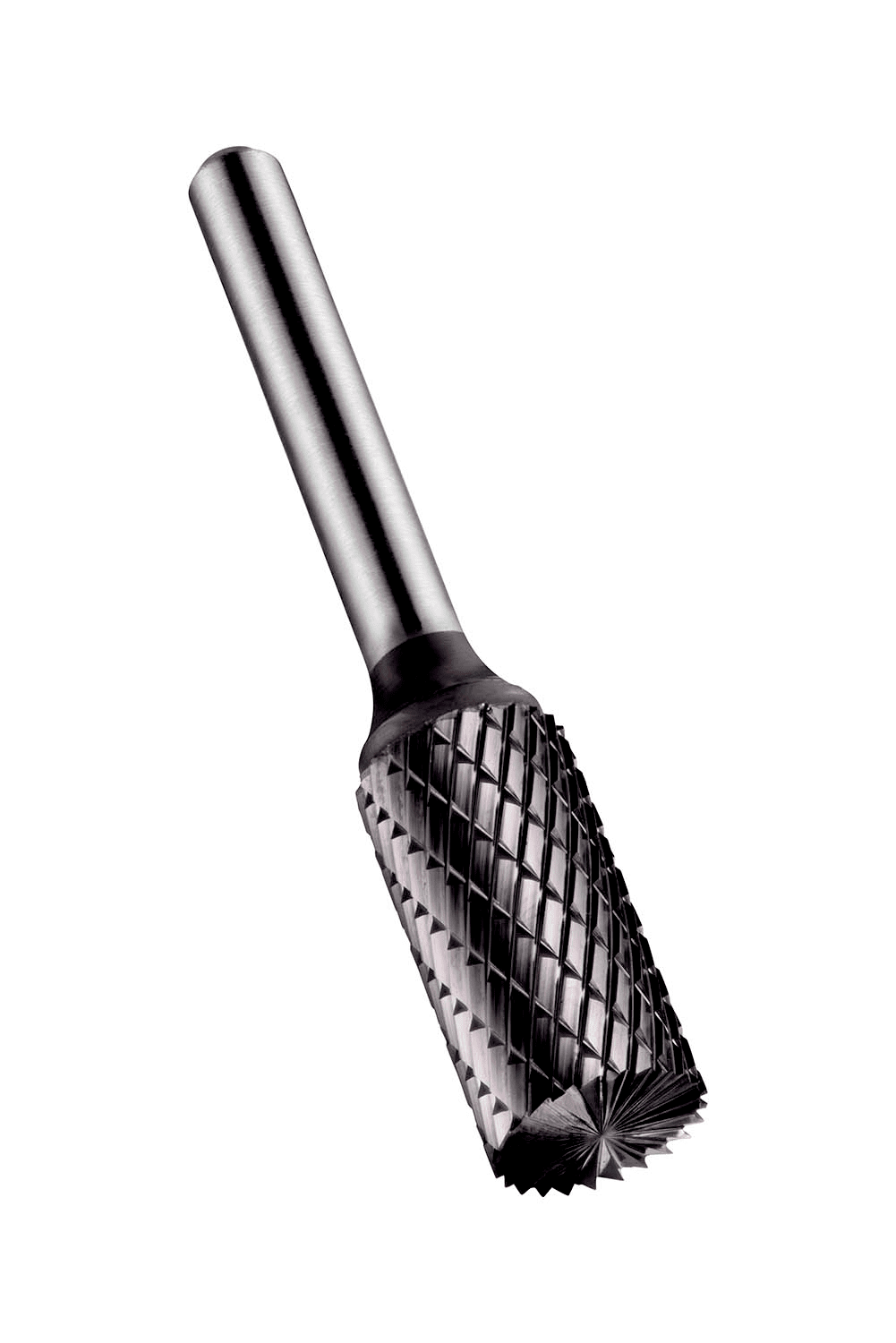Picture of Cylinder Burr with End Cut (B Shape), Dia. 12.7mm with 25mm Length of Cut, 70mm Length and 6mm Shank