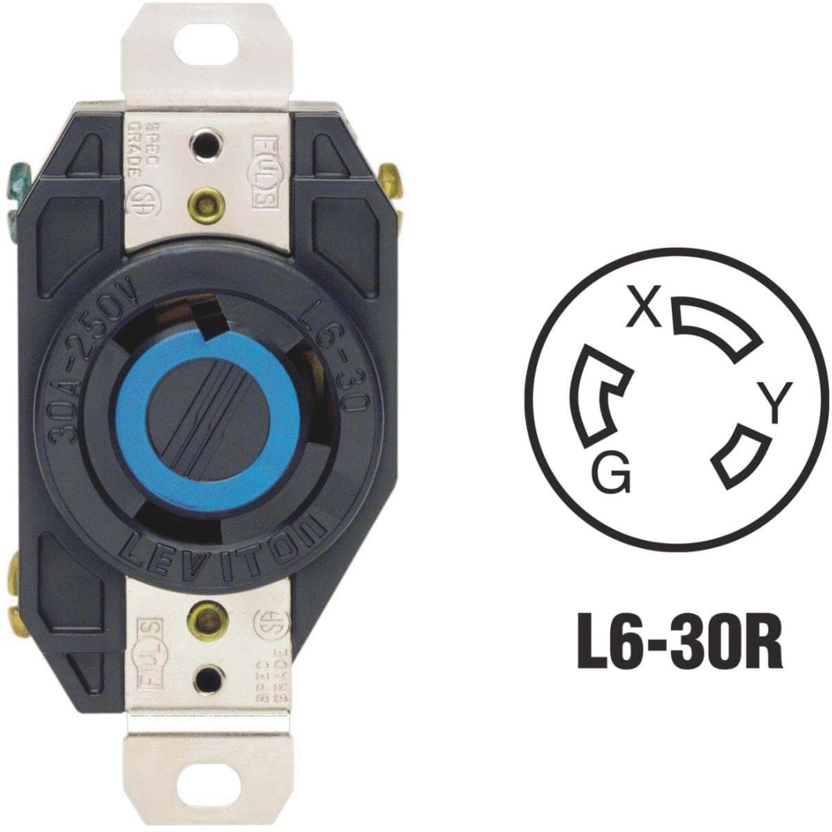 Picture of Leviton 30A Locking Outlet Receptacle