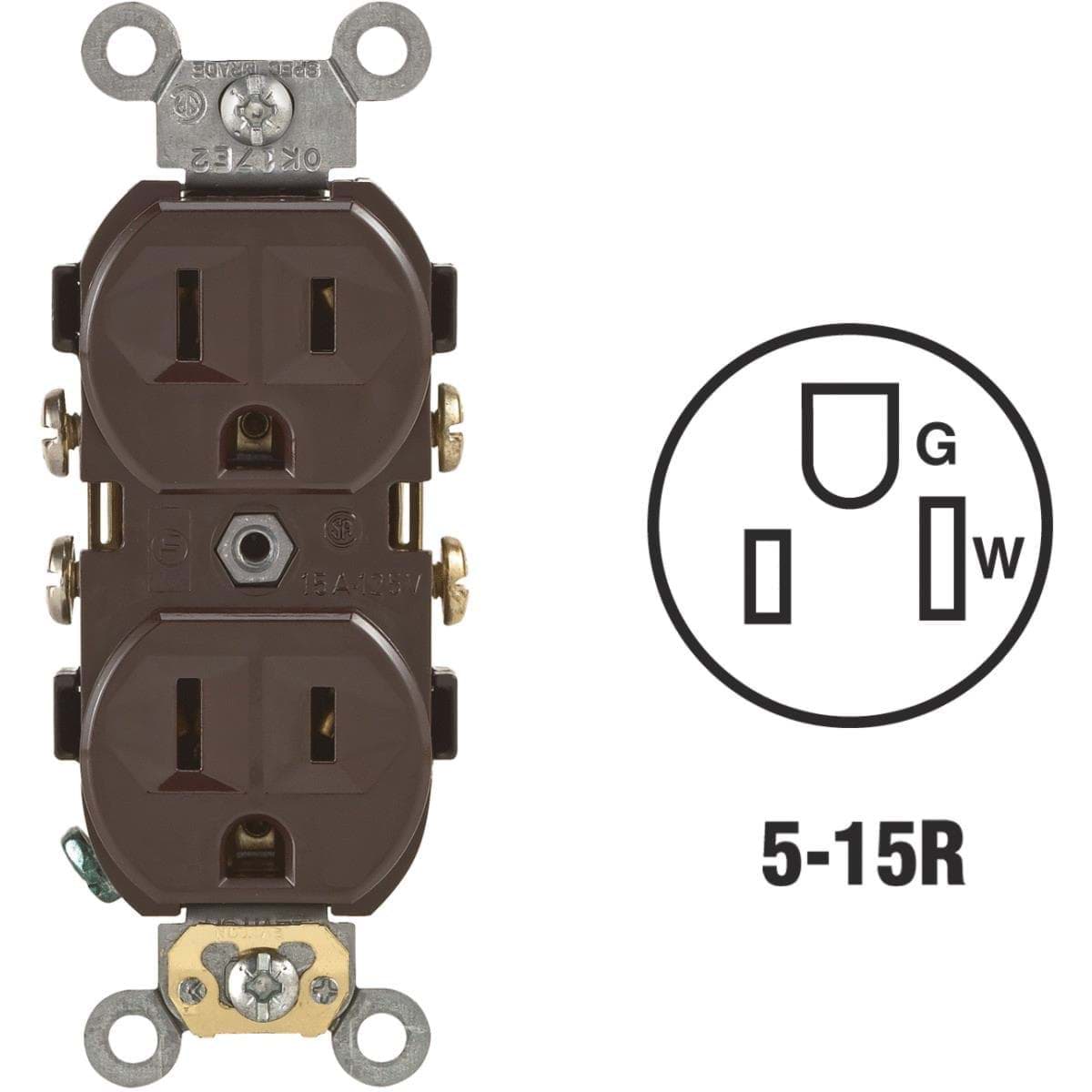 Picture of Leviton Commercial Grade Duplex Outlet