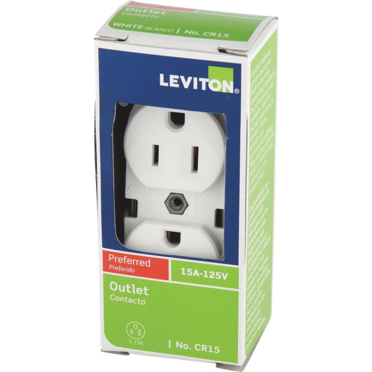 Picture of Leviton Commercial Grade Duplex Outlet
