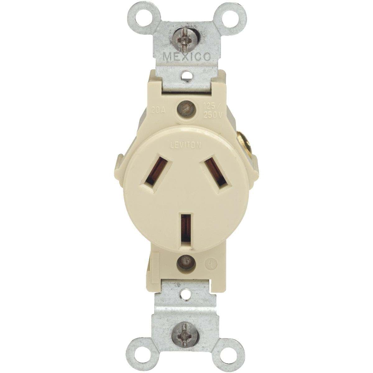 Ropesoapndope Leviton Commercial Grade Non Grounding Single Outlet