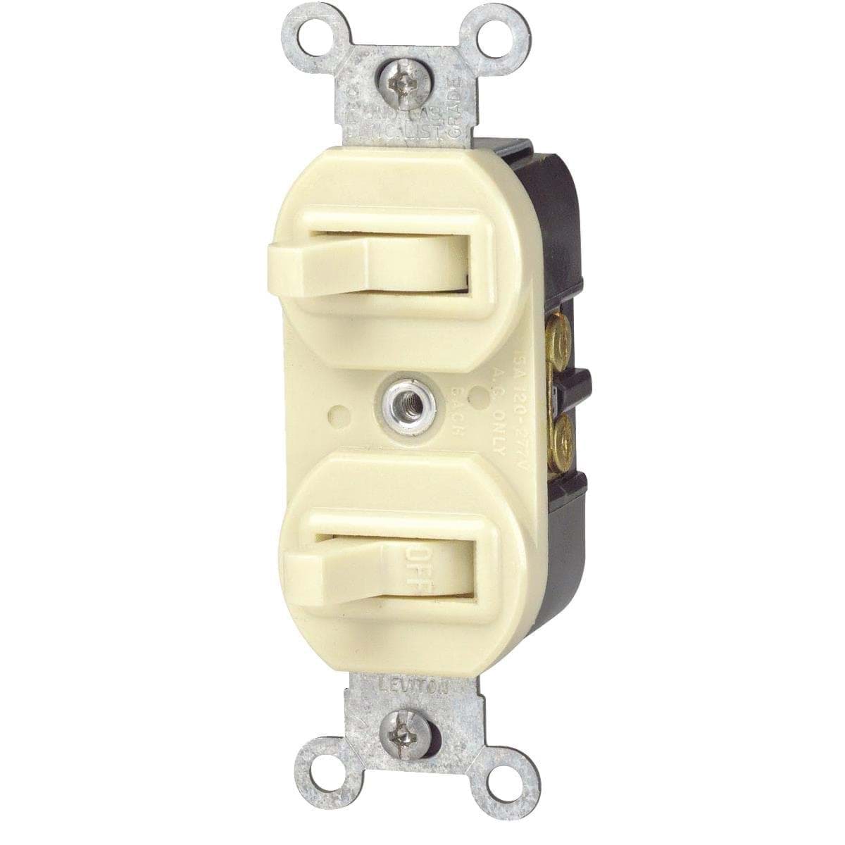 Picture of Leviton Combination Duplex Switch