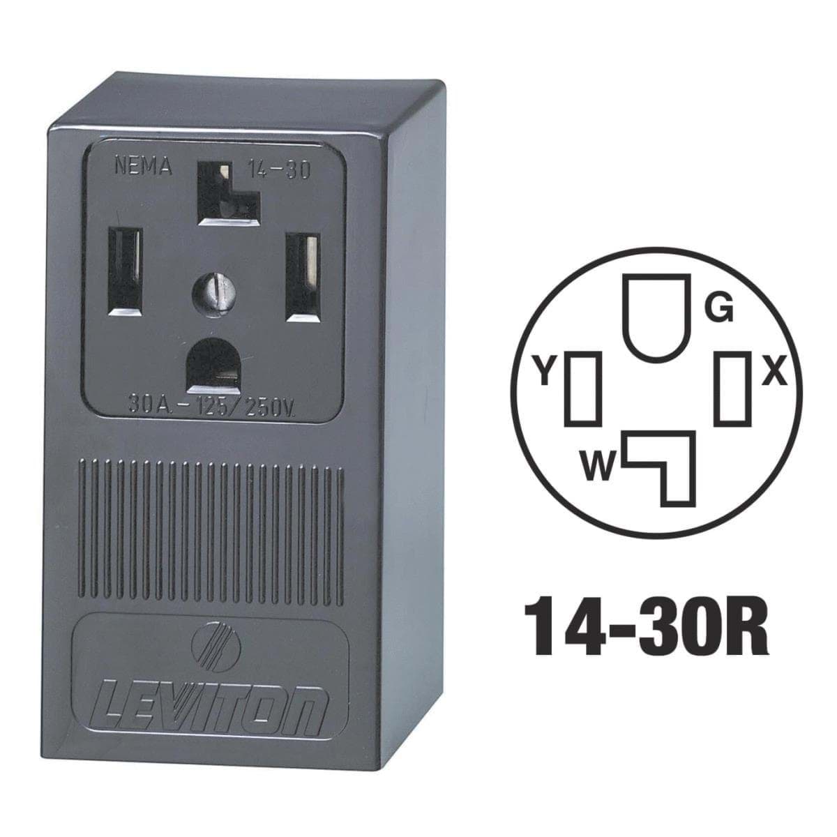 Picture of Leviton 4-Wire Dryer Power Outlet