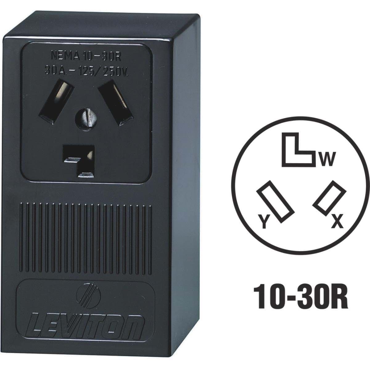 Picture of Leviton 3-Wire Dryer Power Outlet