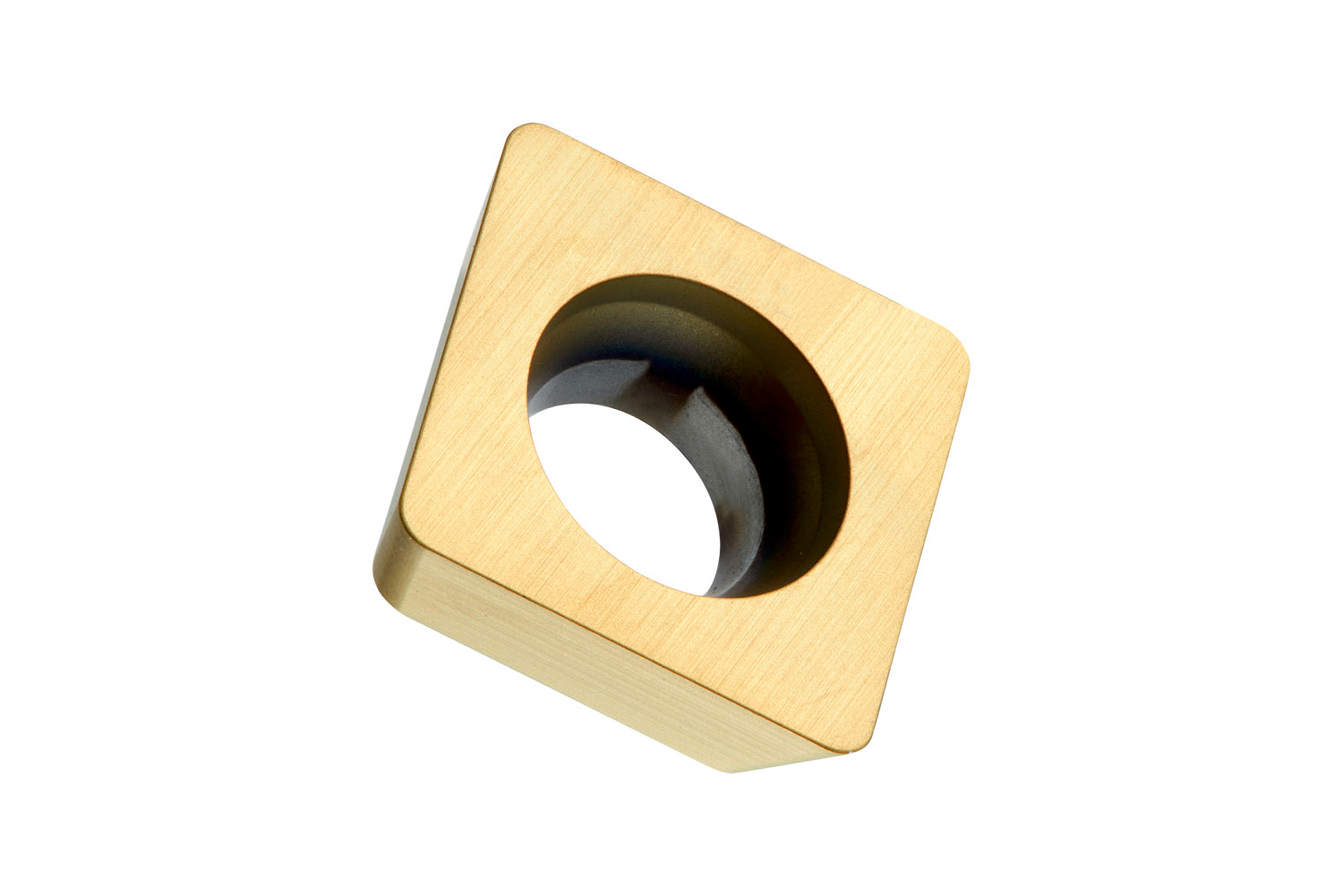 Picture of Sg-Side Milling Insert SDEW 0903 with a Plane Rake Surface, Square for a Max Depth .1772", with .0315" CR