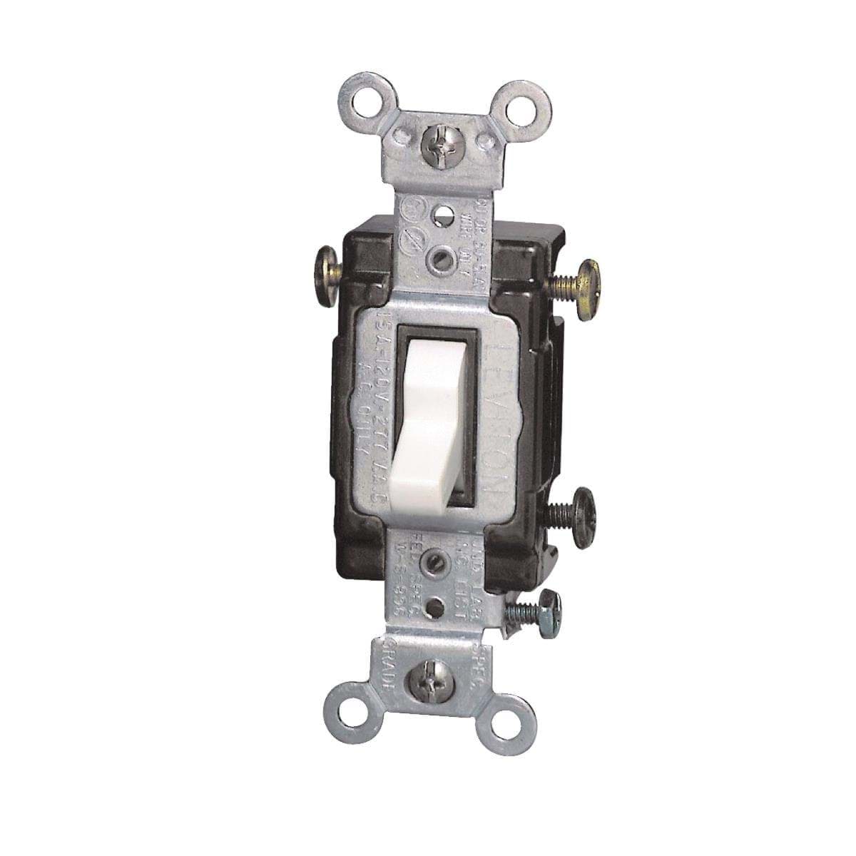 Picture of Leviton Grounded Commercial Grade Quiet 3-Way Switch