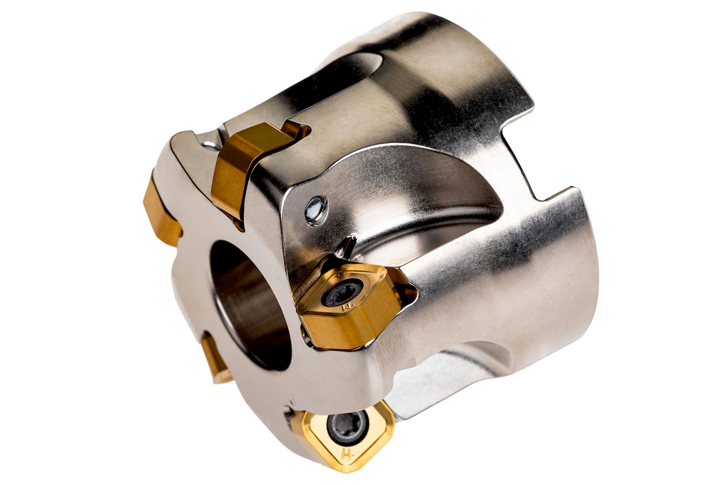 Picture of High Feed Cutter with Dbl Neg Geo Dbl-Side Inserts, Cut Dia 2.000" with 18° Approach