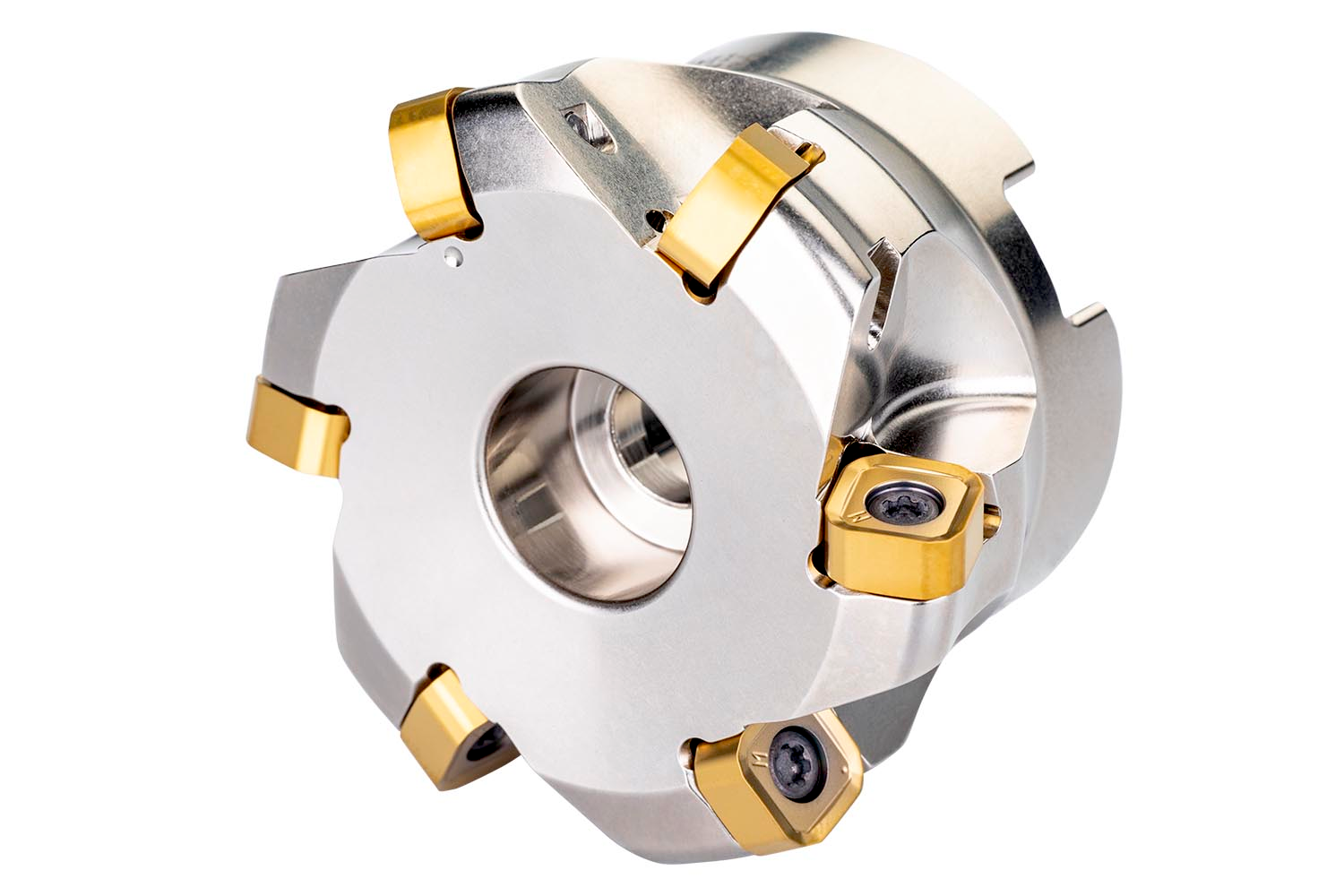 Picture of High Feed Cutter with Dbl Neg Geo Dbl-Side Inserts, Cut Dia 2.500" with 18° Approach