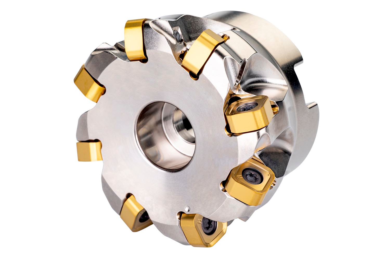 Picture of High Feed Cutter with Dbl Neg Geo Dbl-Side Inserts, Cut Dia 2.500" with 18° Approach
