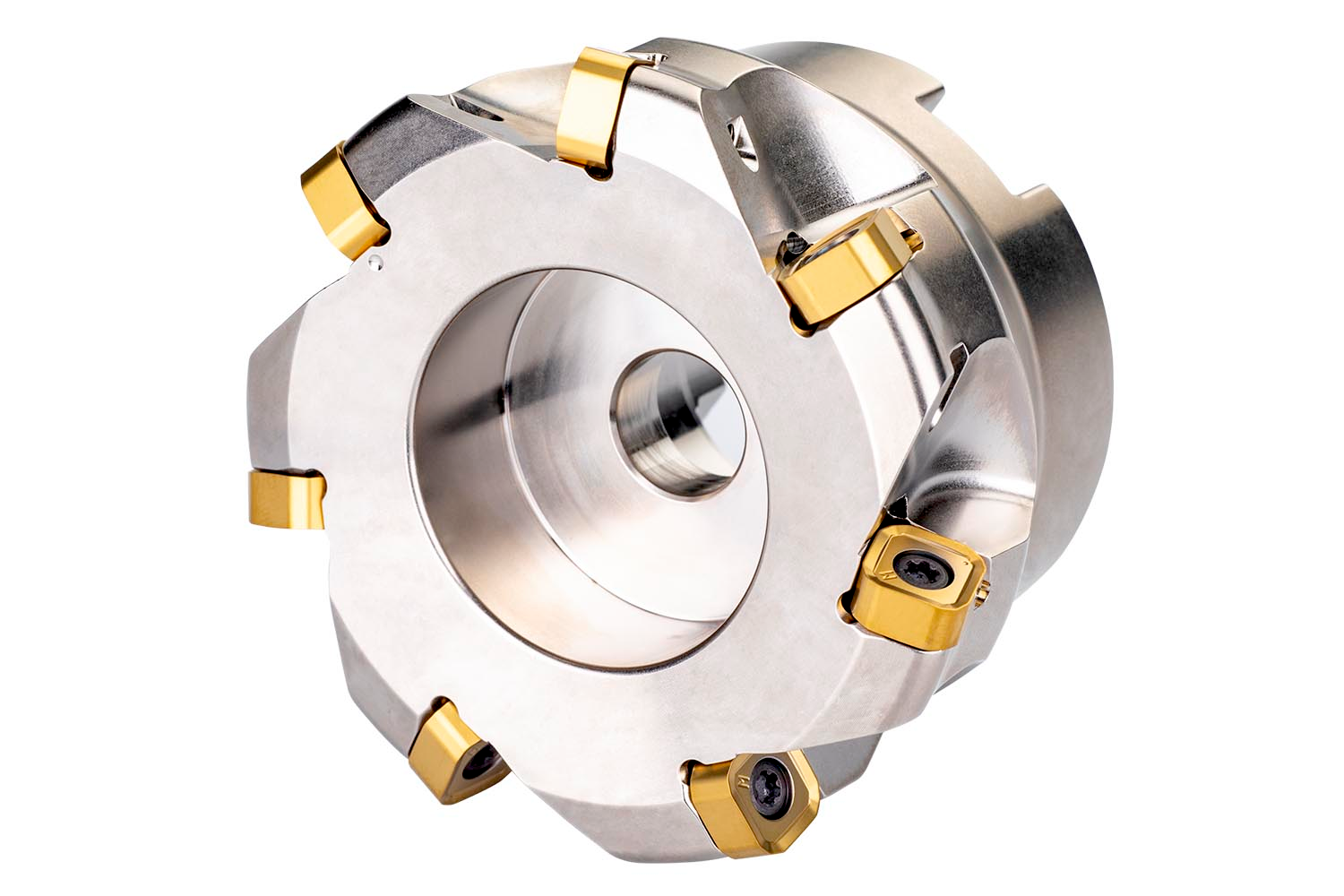 Picture of High Feed Cutter with Dbl Neg Geo Dbl-Side Inserts, Cut Dia 3.000" with 18° Approach