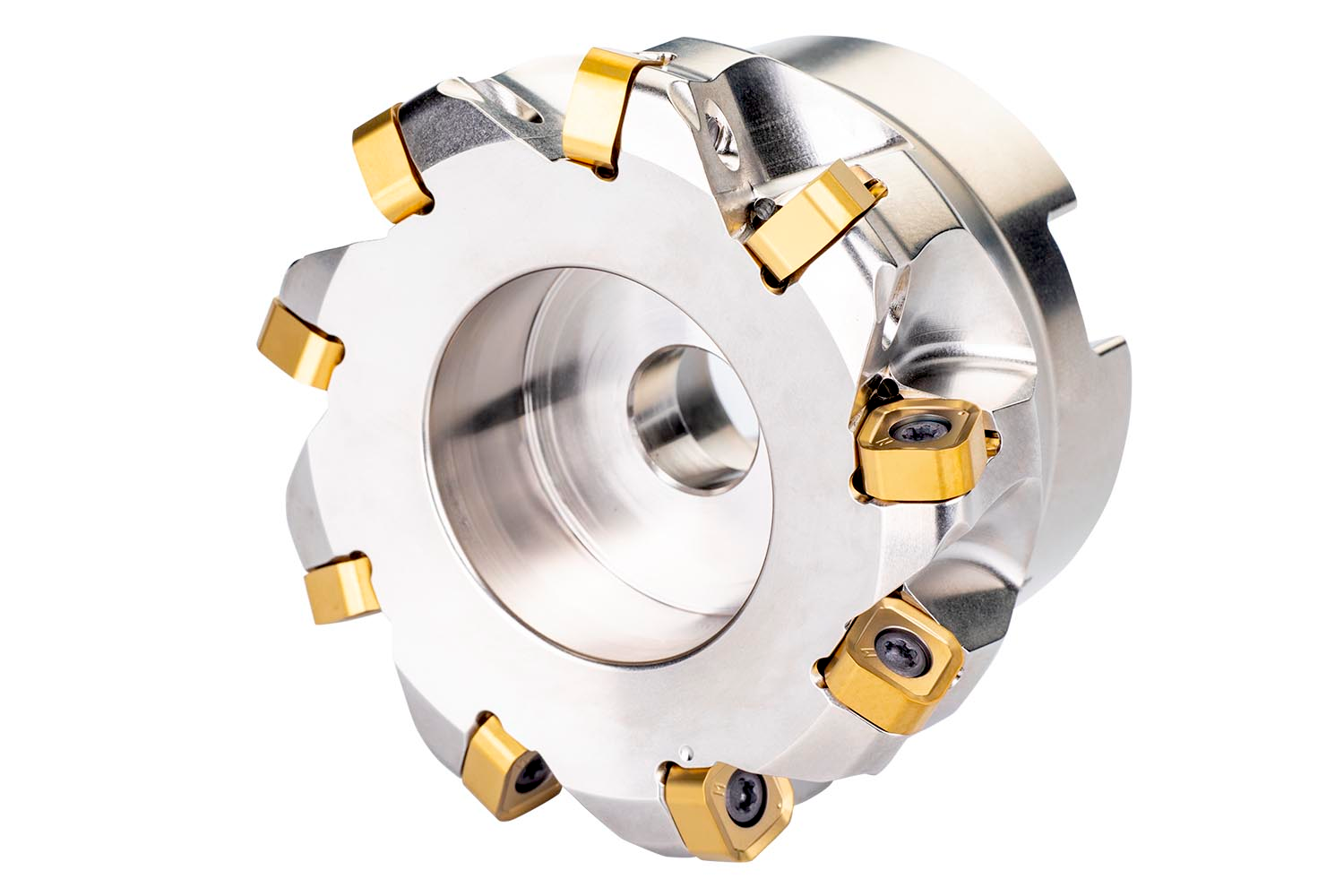 Picture of High Feed Cutter with Dbl Neg Geo Dbl-Side Inserts, Cut Dia 3.000" with 18° Approach