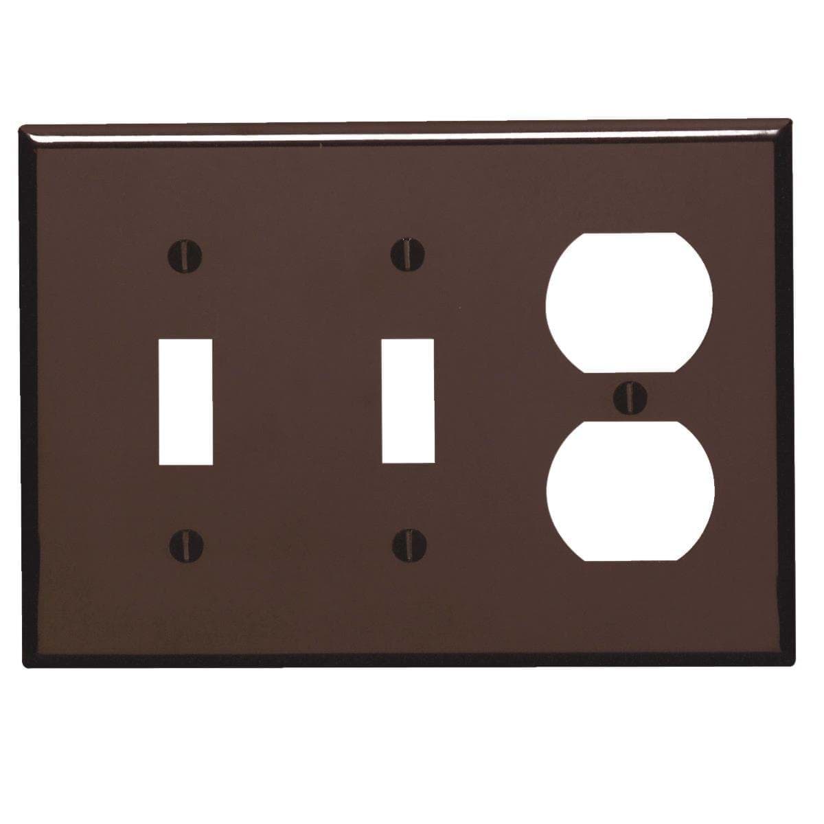 Picture of Leviton Plastic Combination Wall Plate