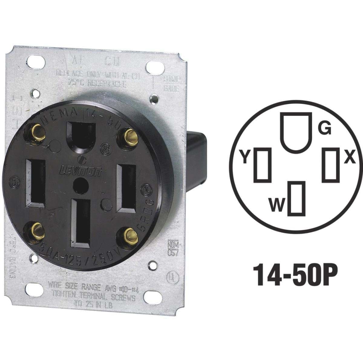 Picture of Leviton Grounding Range Power Outlet