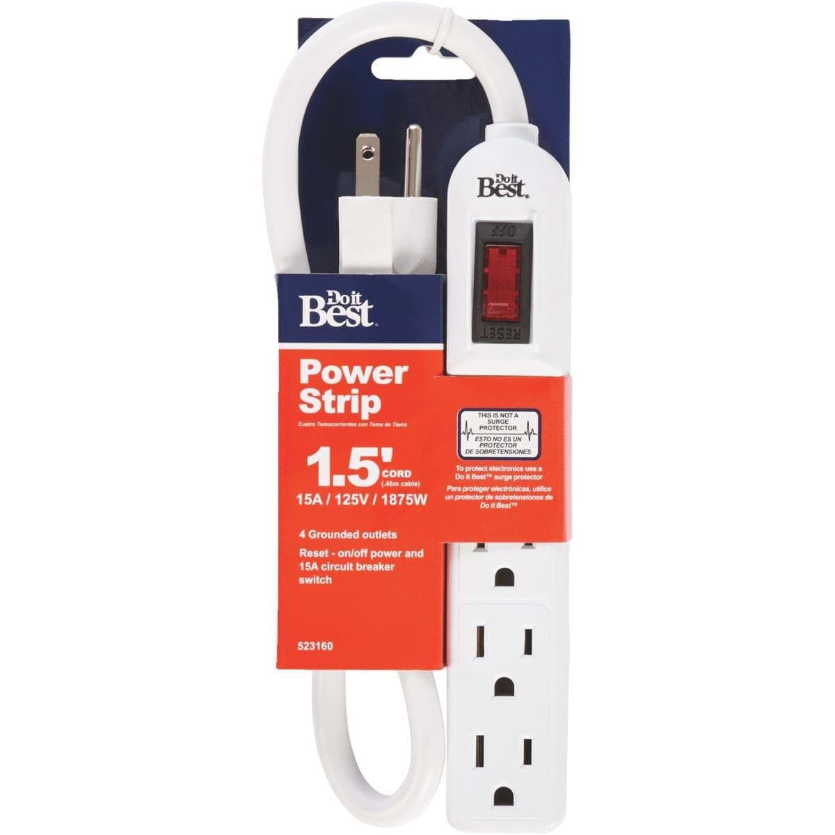 Picture of Do it Best 4-Outlet Power Strip
