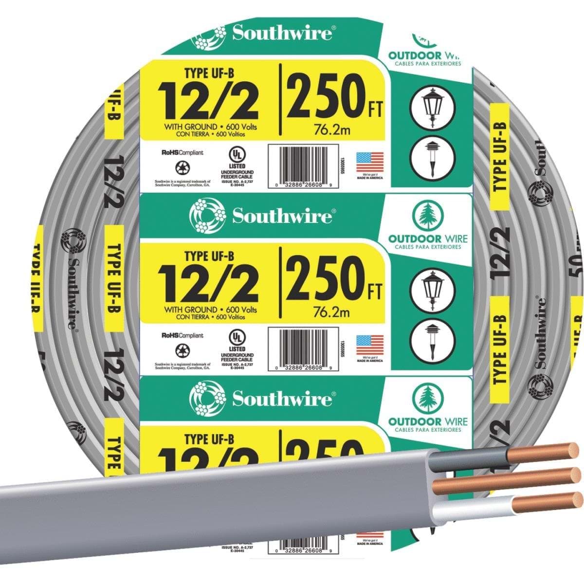 Picture of Southwire 12-2 UFW/G Wire