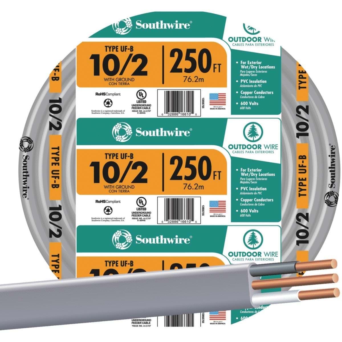 Picture of Southwire 10-2 UFW/G Wire