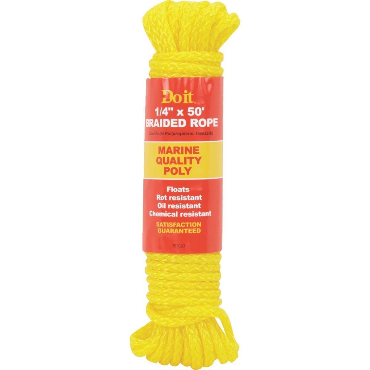 Picture of Do it Braided Polypropylene Packaged Rope - 1/4" - 50 ft