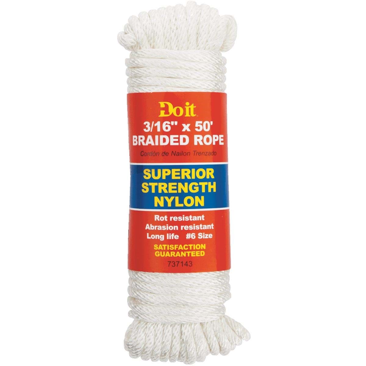 Picture of Do it Braided Nylon Packaged Rope - 3/16" - 50 ft