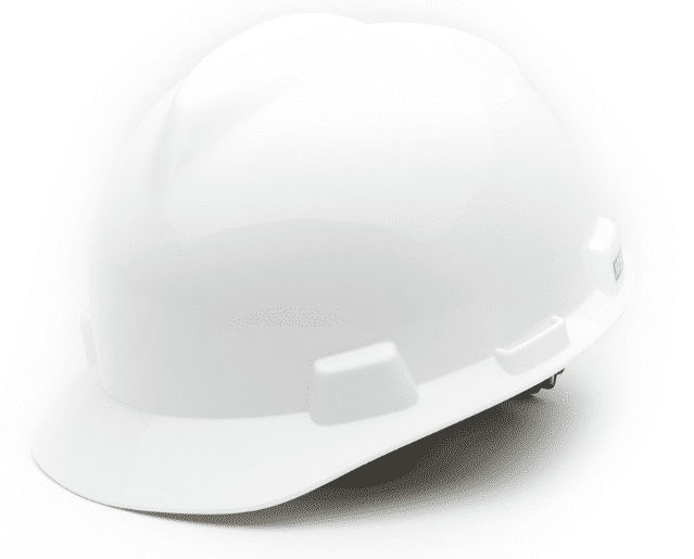 Picture of Hard Hat Cap w/ Fas-Trac Suspension – White 