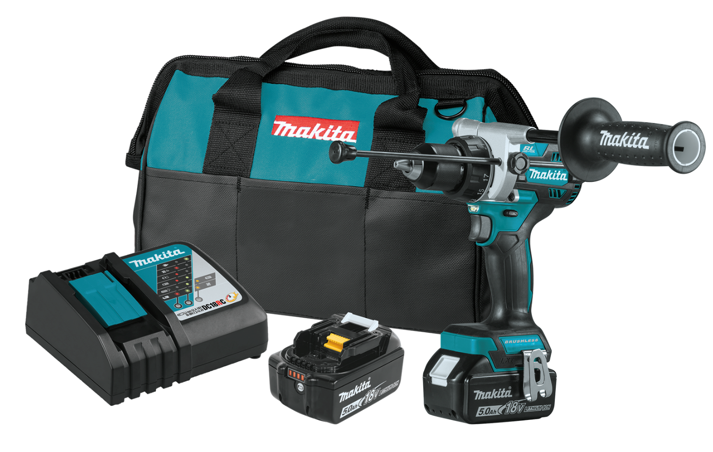 Picture of 18V LXT Lithium‑Ion Brushless Cordless 1/2" Hammer Driver‑Drill Kit (5.0Ah)