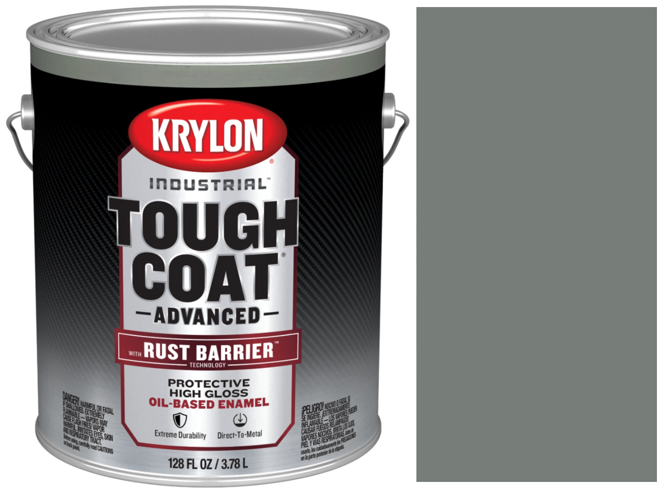 Picture of Paint Gallon Krylon Tough Coat Advanced - Dark Machinery Gray