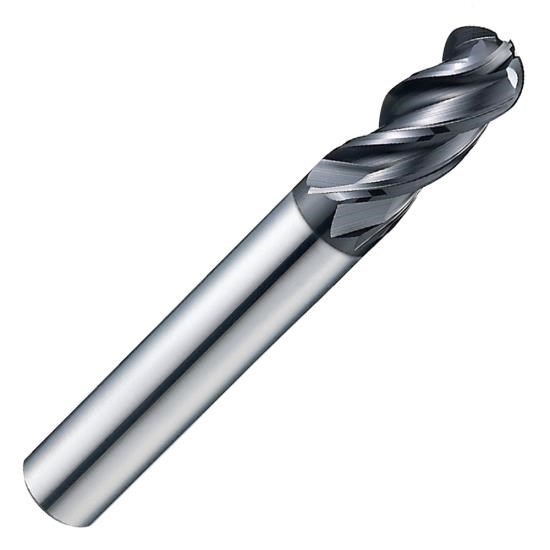 Picture of Endmill 4FL Multi Helix Ball Flat Shank - 7/16x7/16x1x2-3/4
