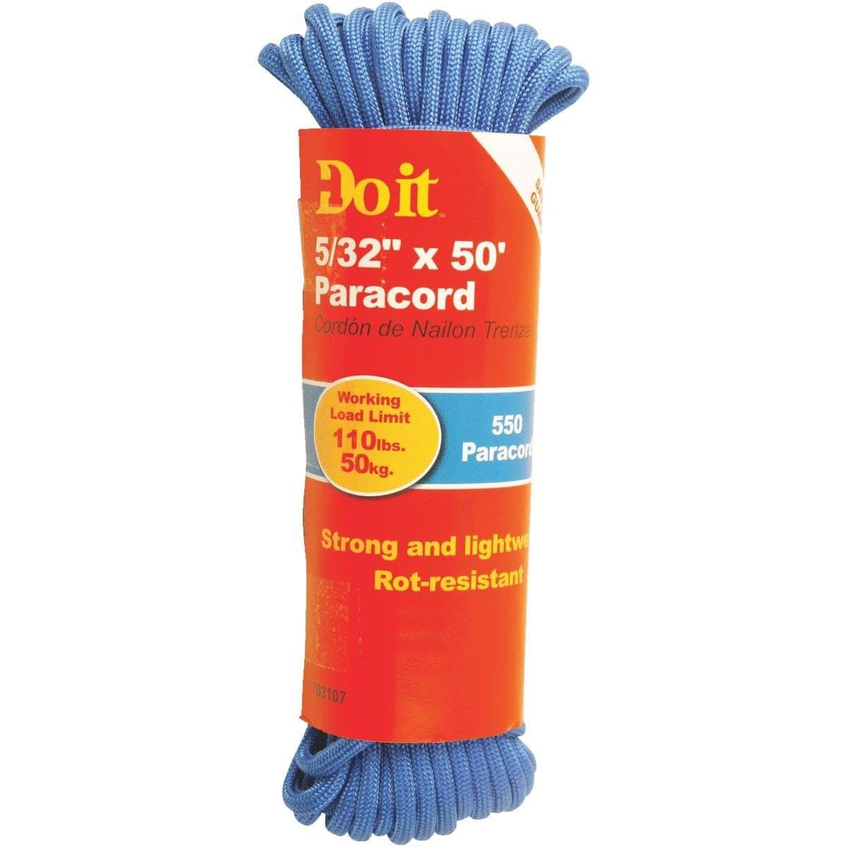Picture of Do it 550 Nylon Blue Paracord - 5/32" - 50 ft