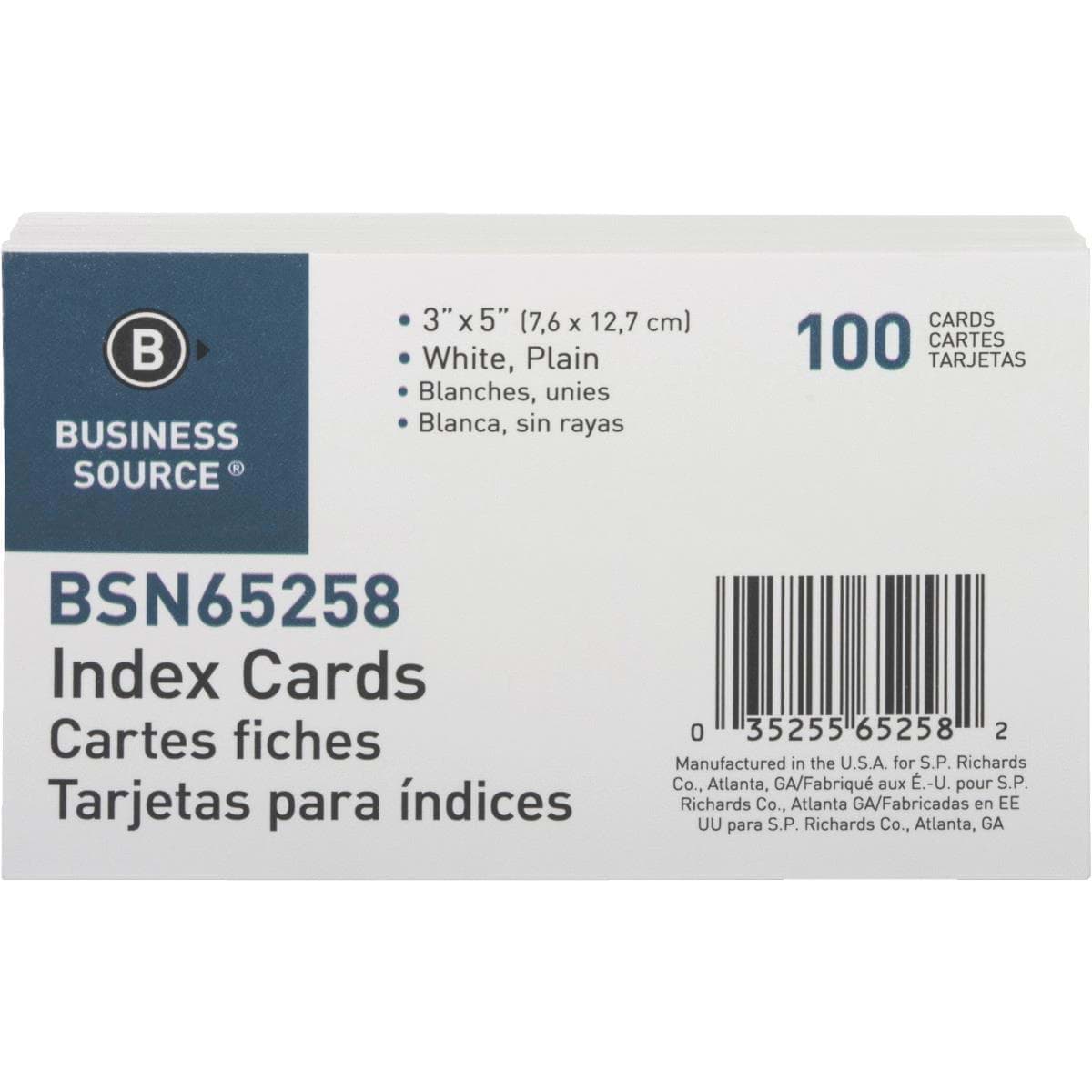 Picture of Business Source Index Card - 3" x 5"