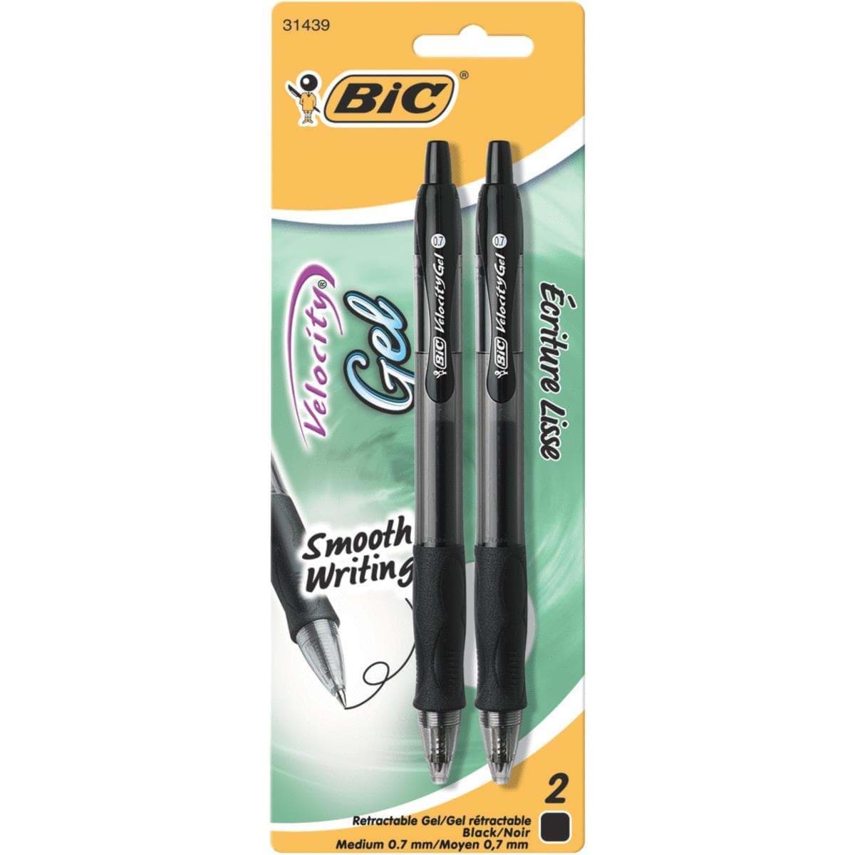 Picture of Bic Velocity Gel Retractable Pen - Black