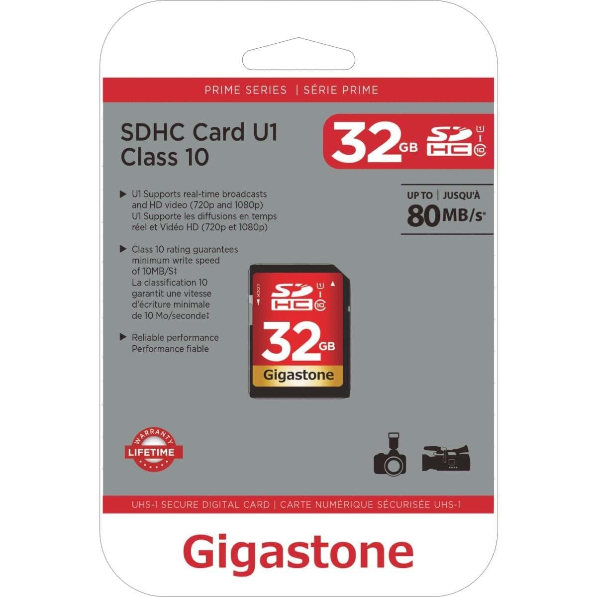 Picture of 32G Gigastone Prime Series SDHC Card