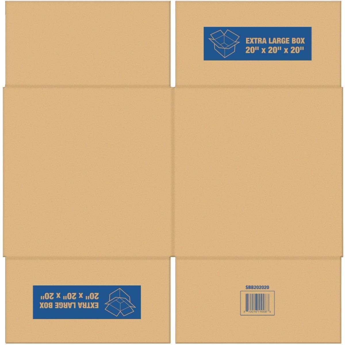 Picture of Square Built Cardboard Moving Box - 20" x 20" x 20"