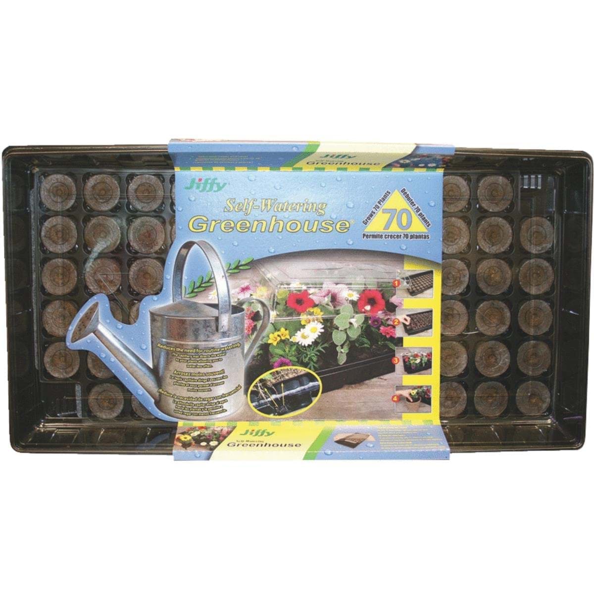 Picture of Jiffy 70-Cell Self Watering Greenhouse Seed Starter Kit