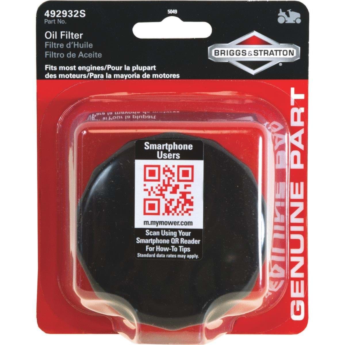 Picture of Briggs & Stratton 492932s Oil Filter
