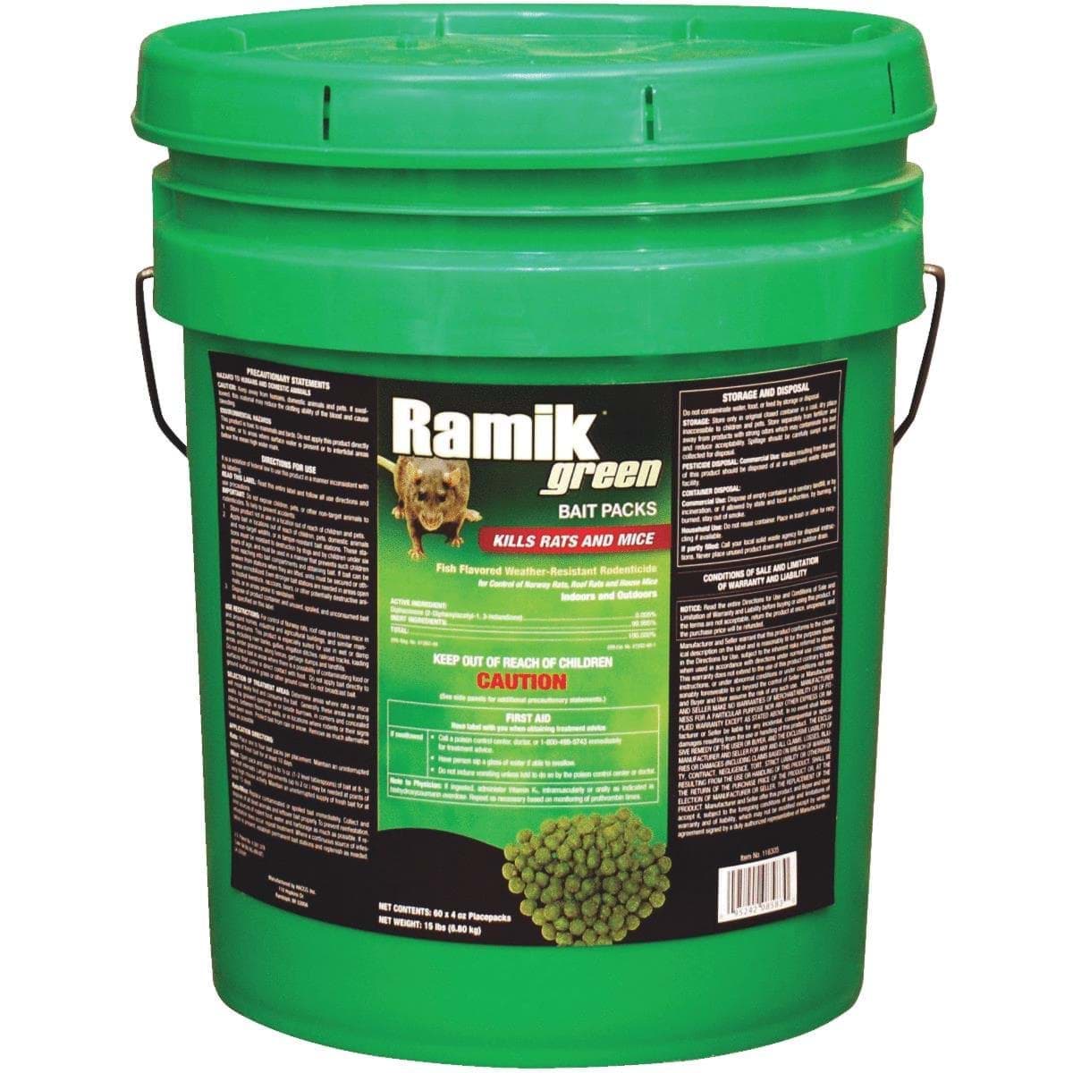 Picture of Ramik Green Rat And Mouse Poison Pellet Bait Packs