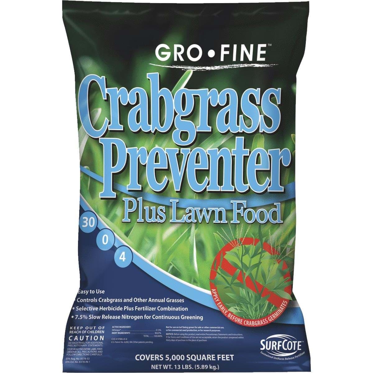 Picture of Gro-Fine Lawn Fertilizer With Crabgrass Preventer