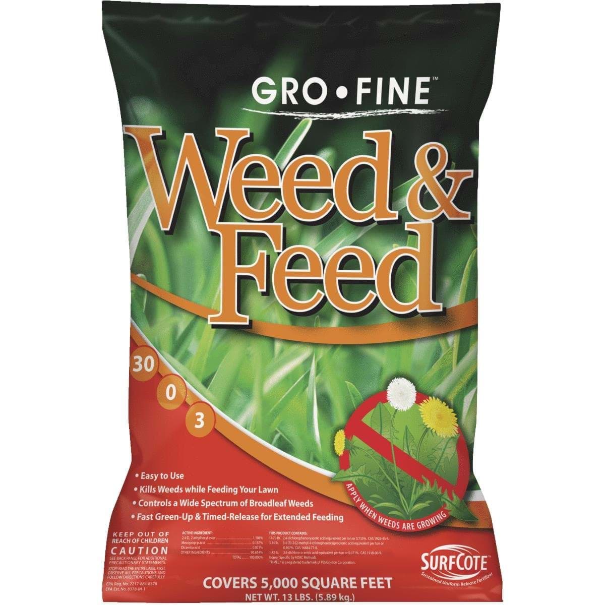 Picture of Gro-Fine Weed & Feed Lawn Fertilizer with Weed Killer