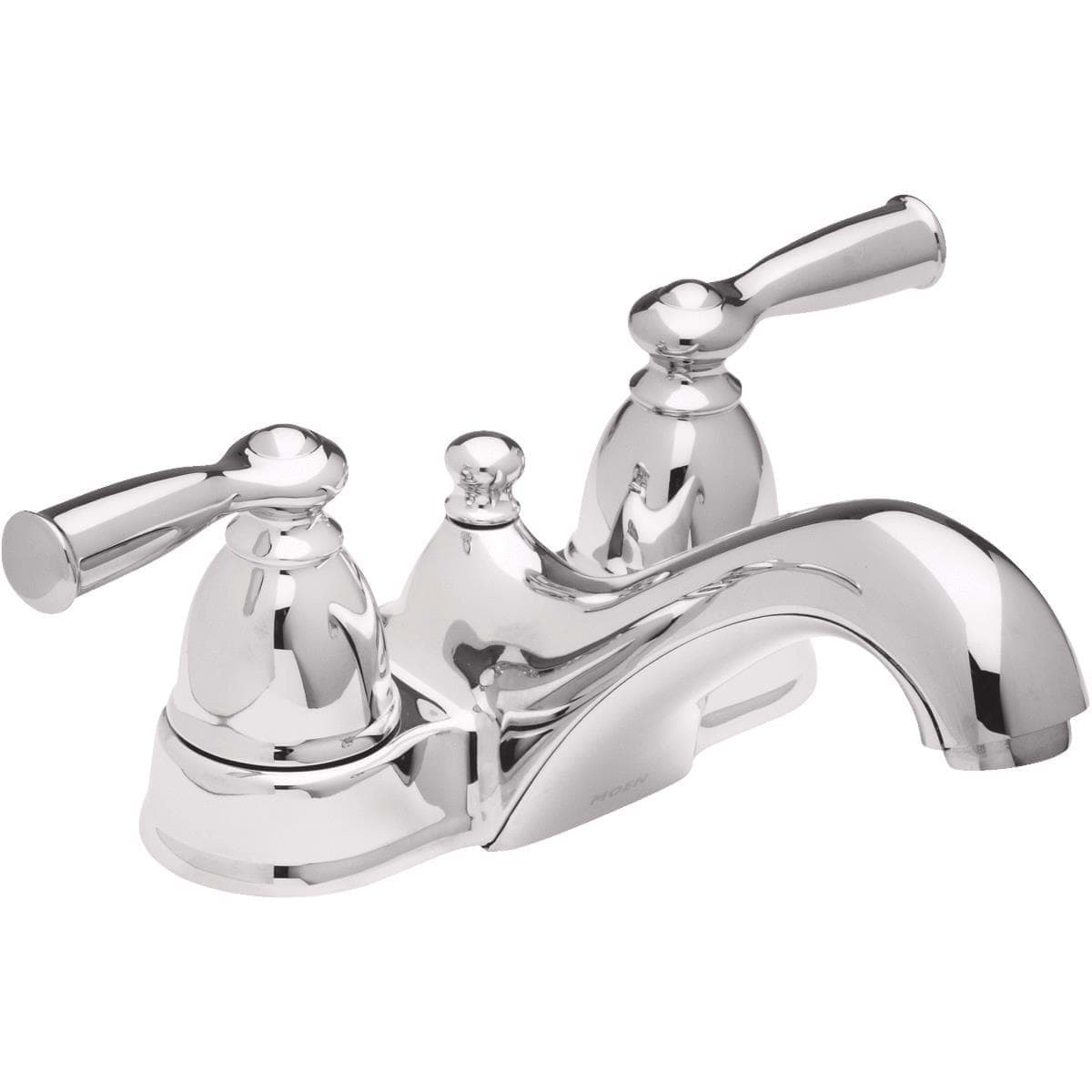Picture of Moen Banbury 2-Lever Handle Low-Arc Bathroom Faucet With Pop-Up