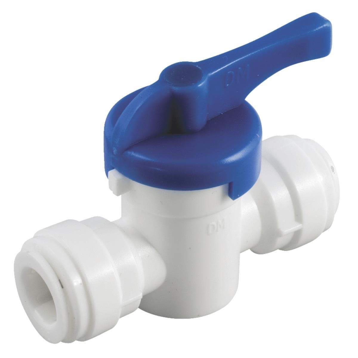 Picture of Anderson Metals Plastic Push-in Ball Valve - 1/4"x1/4"