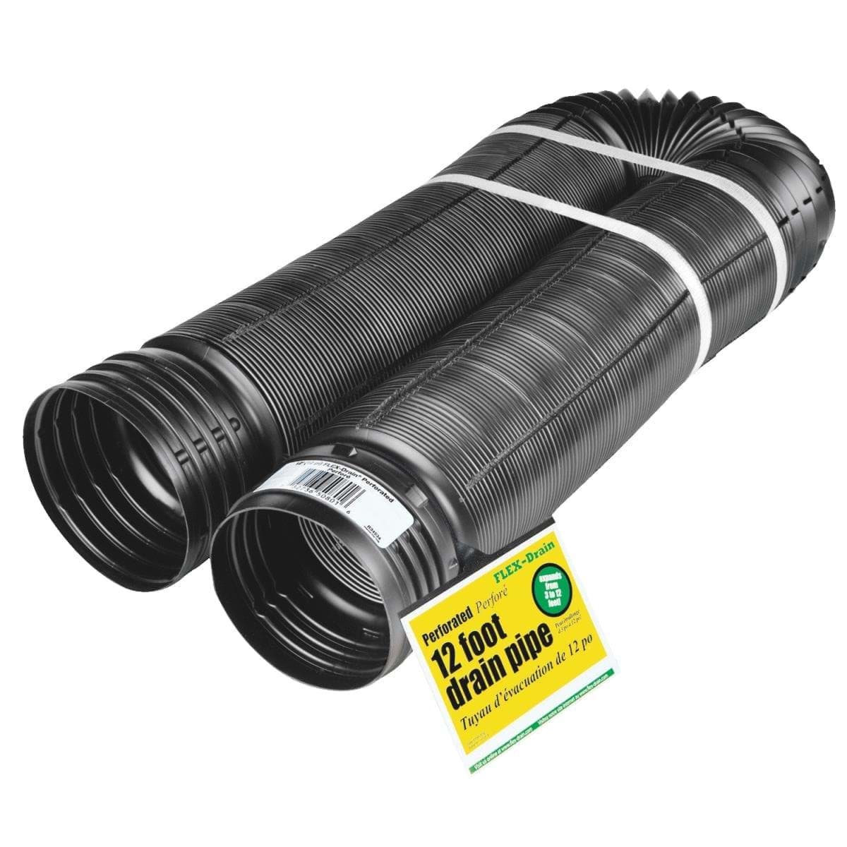 Picture of Amerimax FLEX-Drain 4 In. Expandable Perforated Drain Pipe - 12'