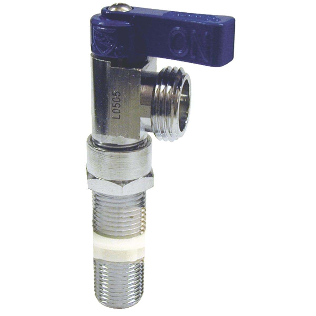 Picture of ProLine Quarter Turn Washing Machine Valve - 1/2" Sweat x 3/4" HT Outlet - Blue