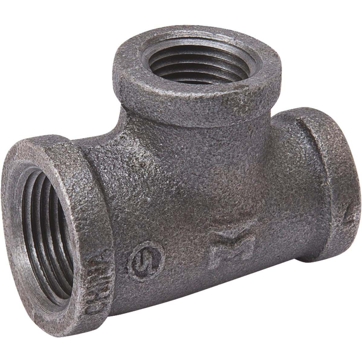 Picture of Black Reducing Tee - 3/4" A x 1/2" B x 1/2" C