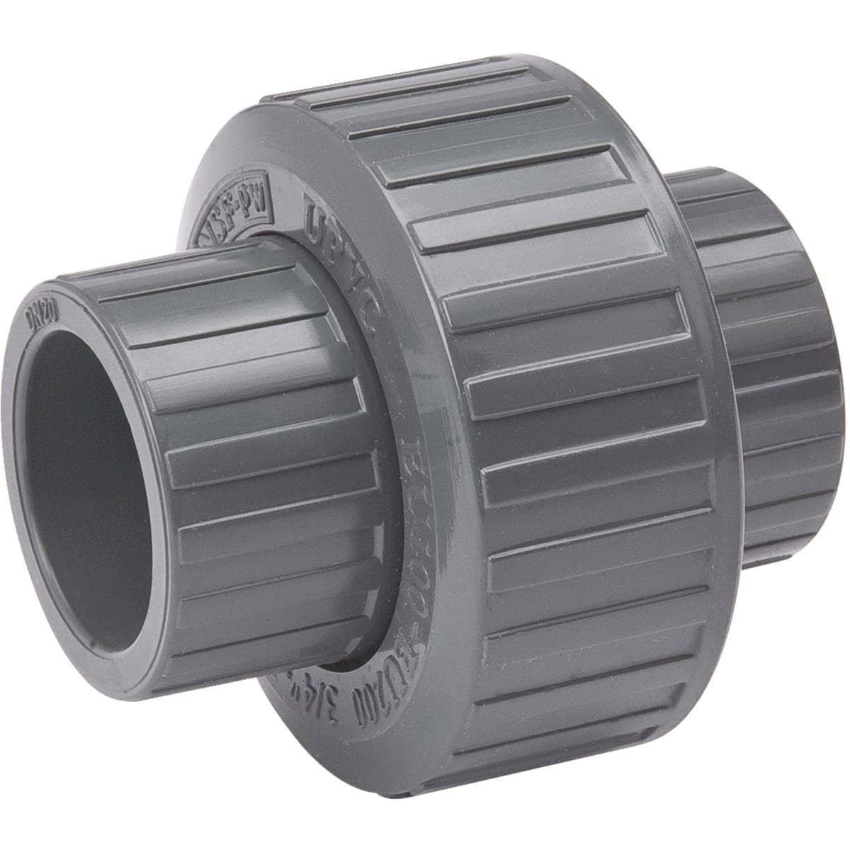 Picture of PVC Gray Solvent Weld Union - 1-1/2" Solvent