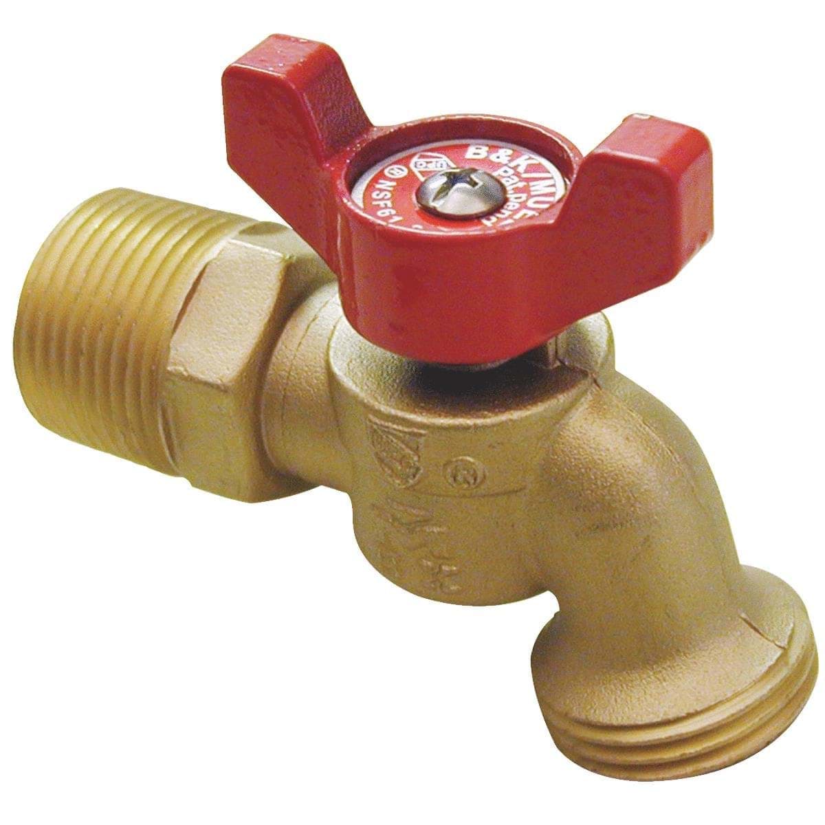 Picture of B&K ProLine Quartermaster Series 1/2 In. MIP x 3/4 In. Male Hose Thread Brass Hose Bibb