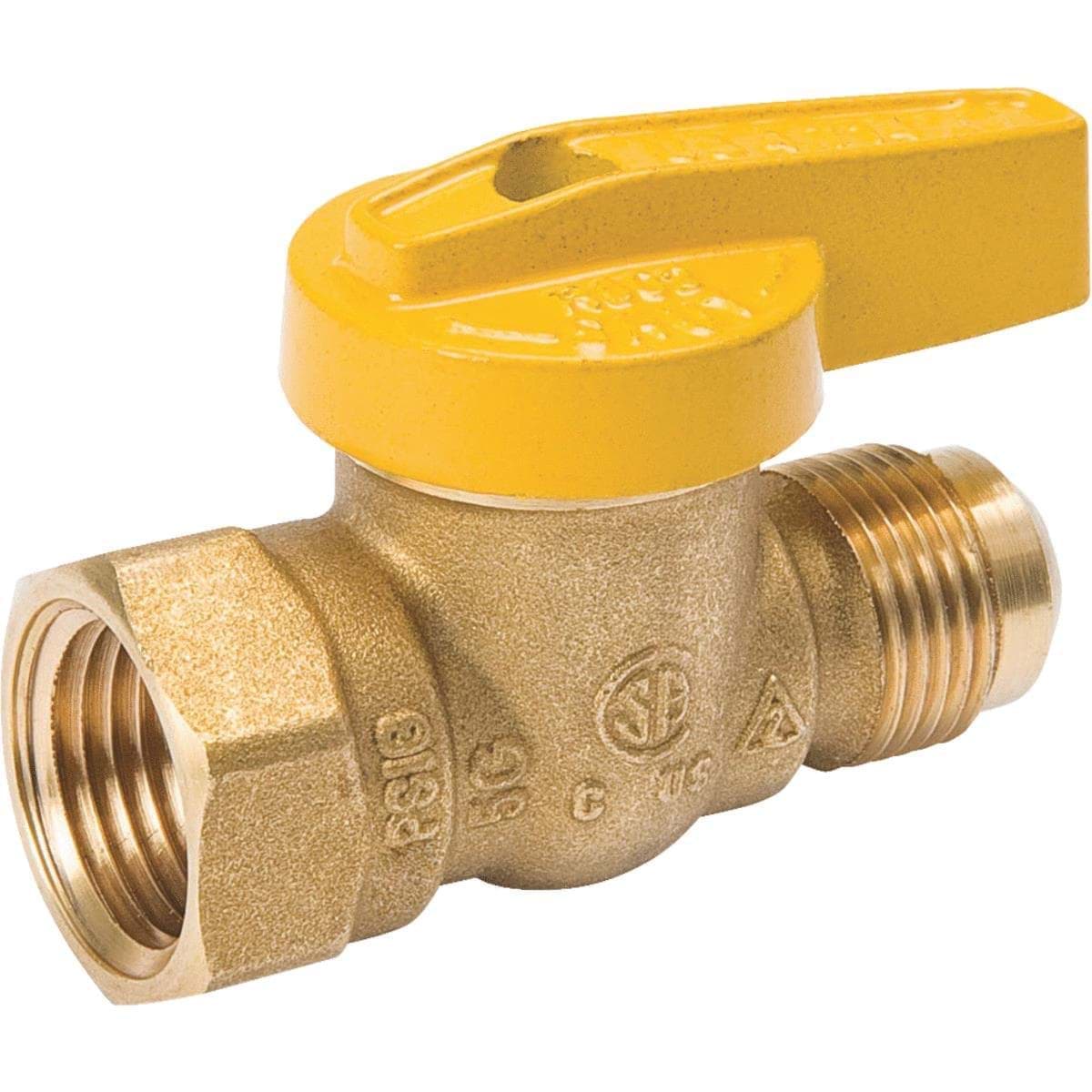Picture of Flare X Female Gas Ball Valve - 3/8" Flare X 1/2" FIP