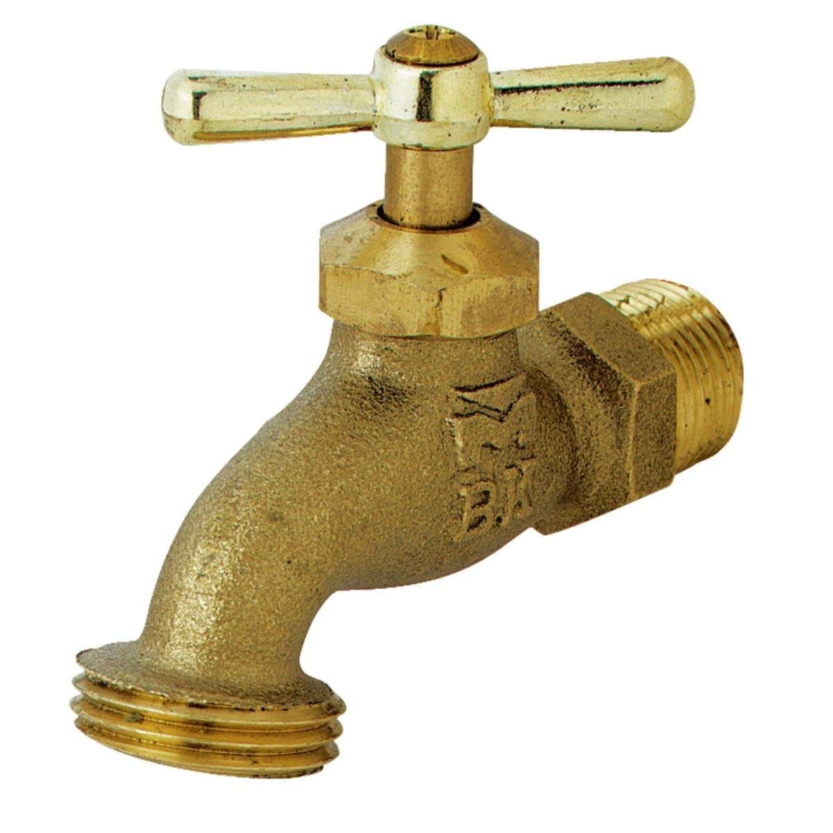 Picture of B&K ProLine MIP X 3/4 In. Male Hose Thread Hose Bibb - 1/2" MIP x 3/4" MHT